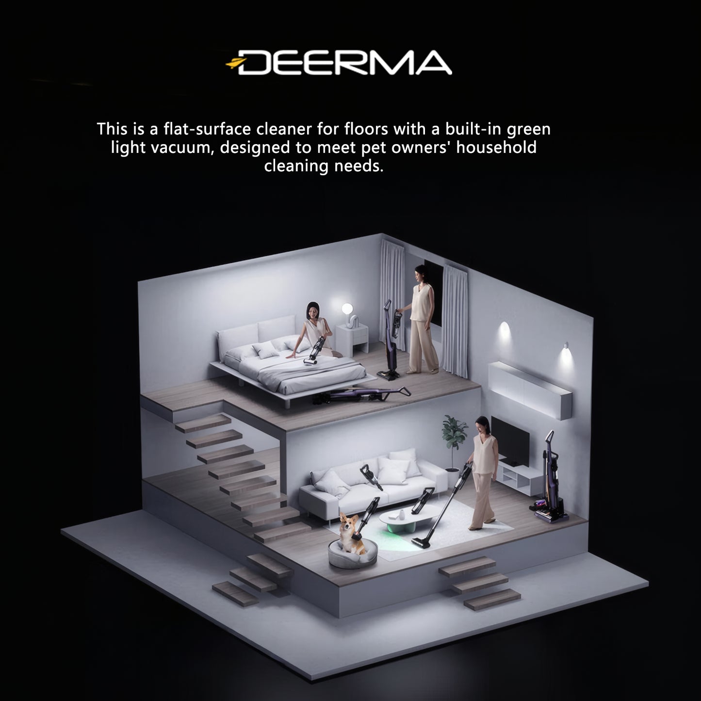 Deerma P40 Pro W Wet Dry Vacuum Cleaner