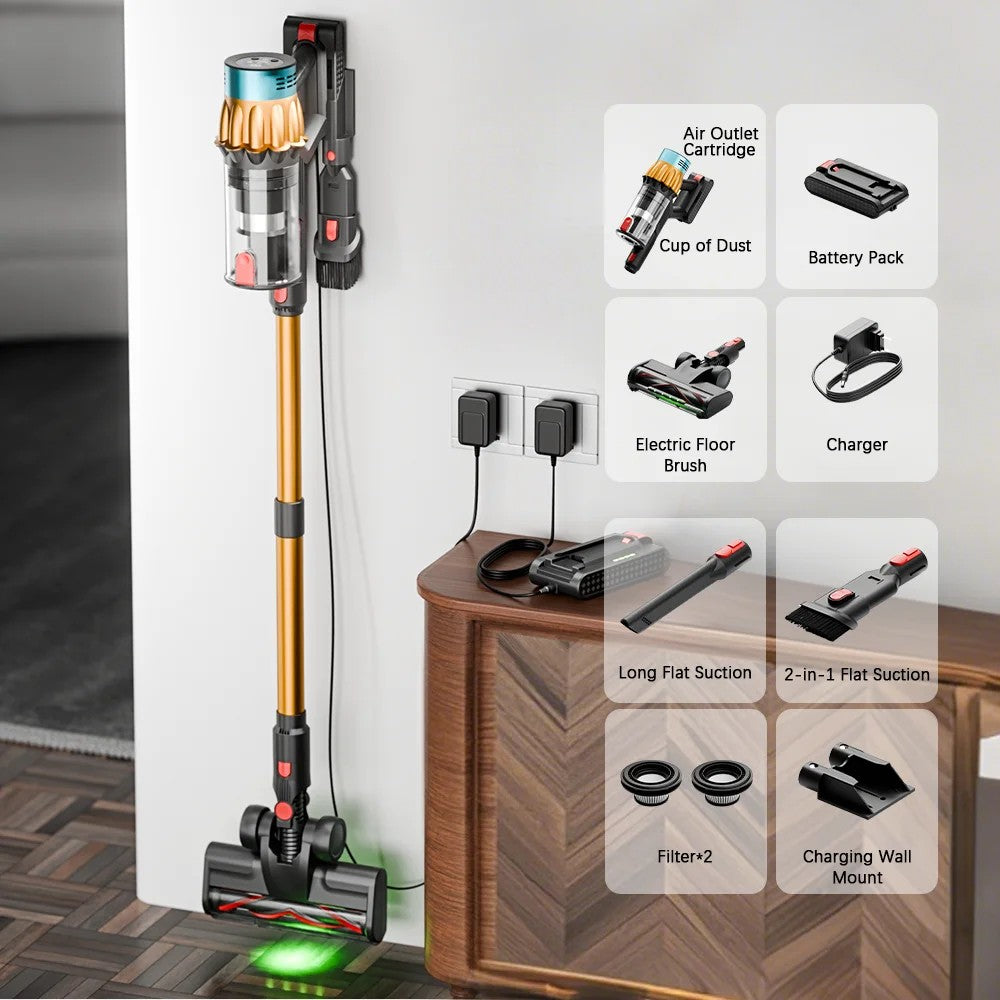 Blossom V22 Cordless Vacuum Cleaner gold