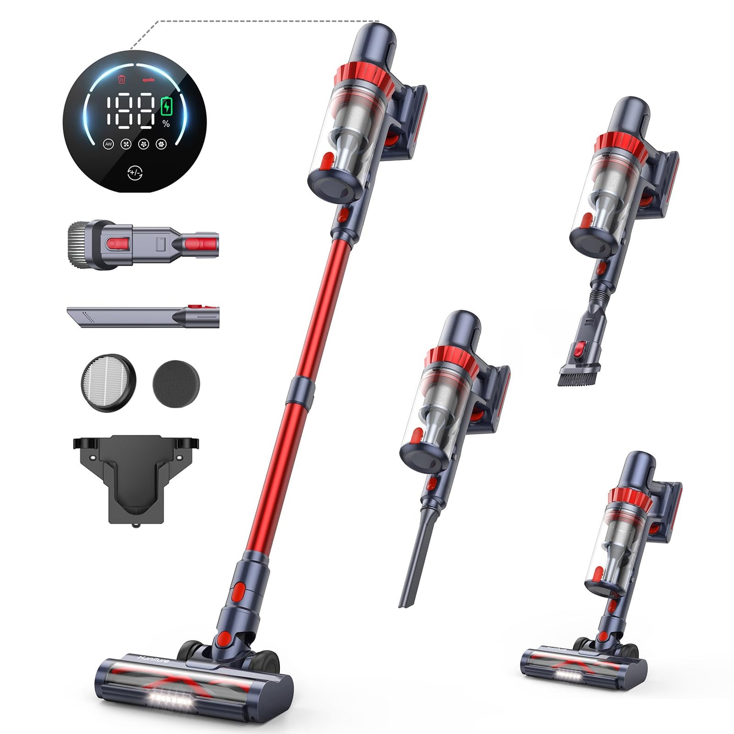 Blossom VC01 Cordless Vacuum Cleaner Red