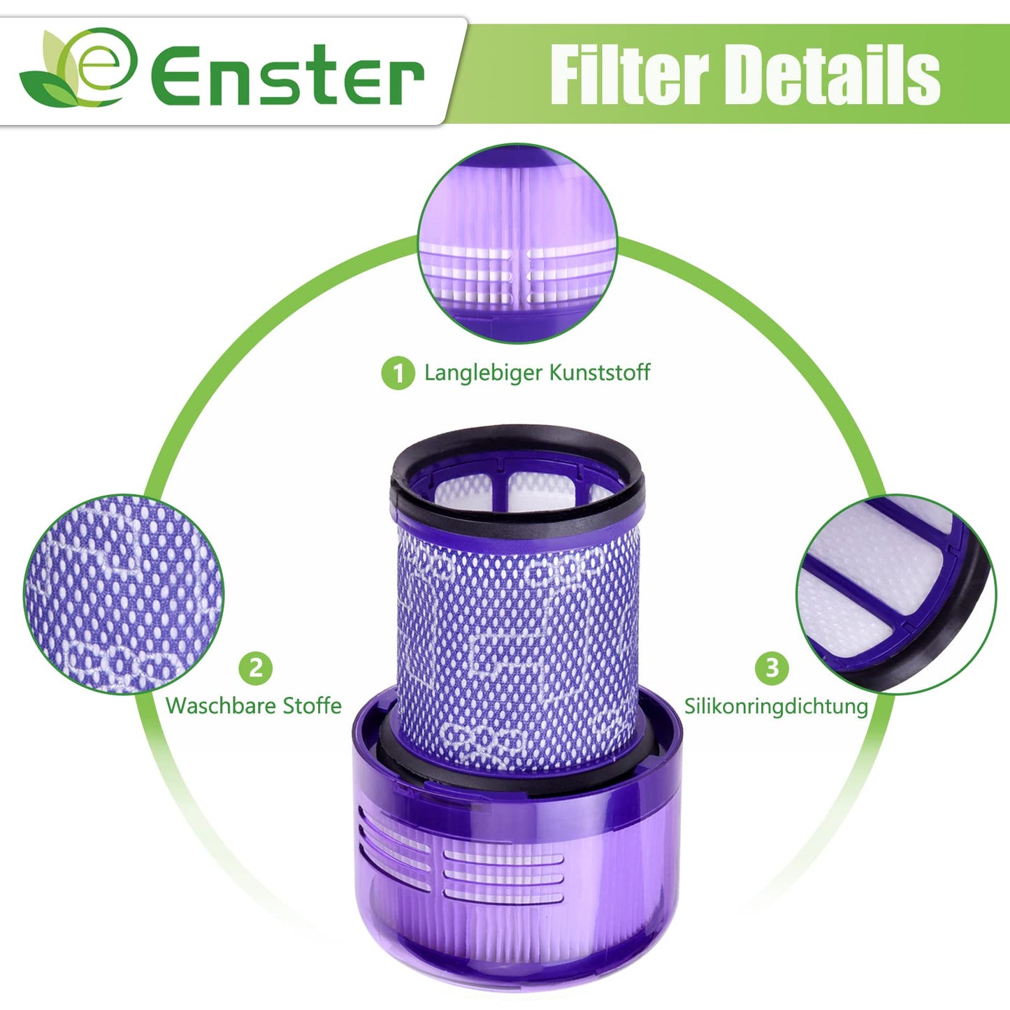 Filter for Dyson V12 ,Pack of 3 Replacement Filter